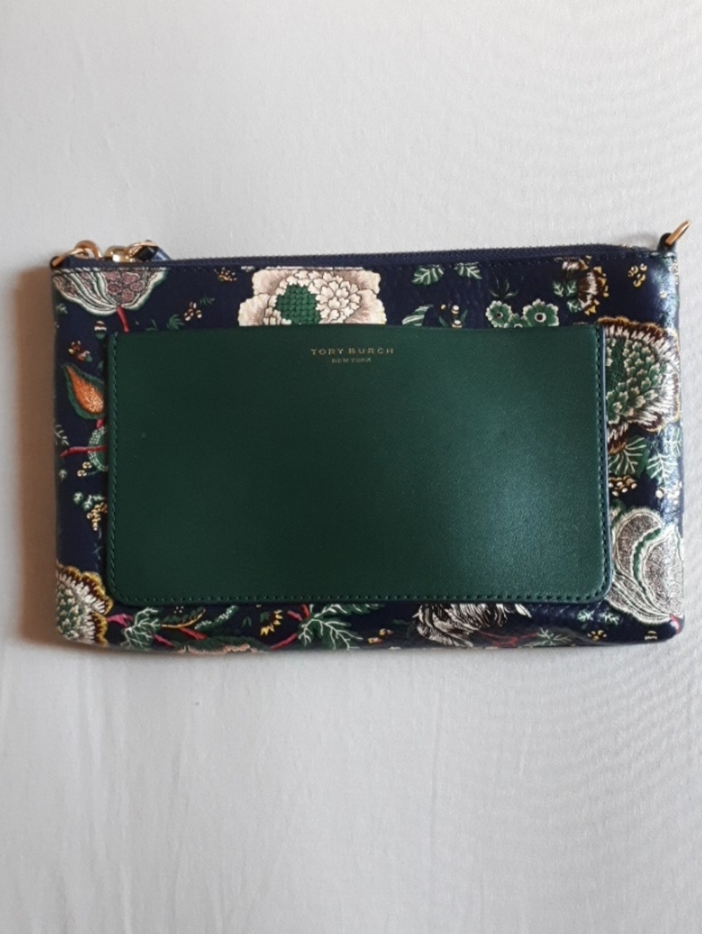 Tory Burch Floral Tassel Leather Crossbody Bag